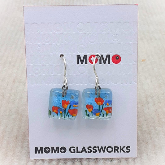 MOMO Cube Stream Flower Earrings