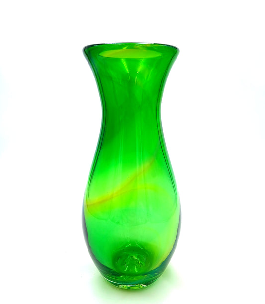 Green and Yellow Jewel Vase