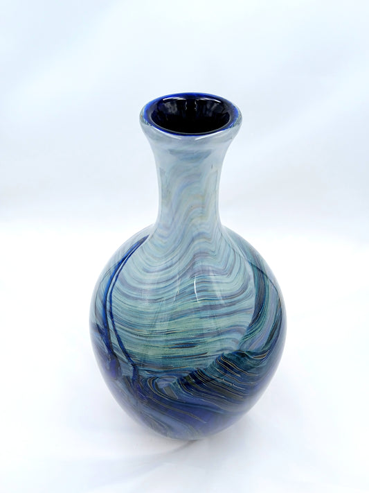 Round Midnight Wave Vase