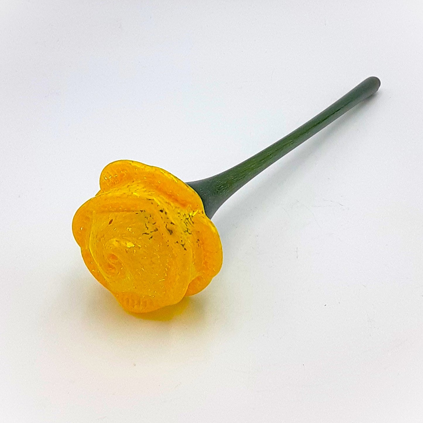 Handblown Glass Rose by Peter Waechter