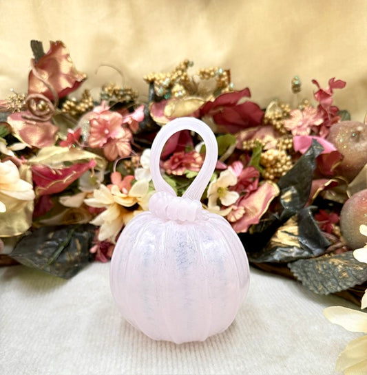 Kim Savoie Light Pink Speckled Pumpkin - Medium
