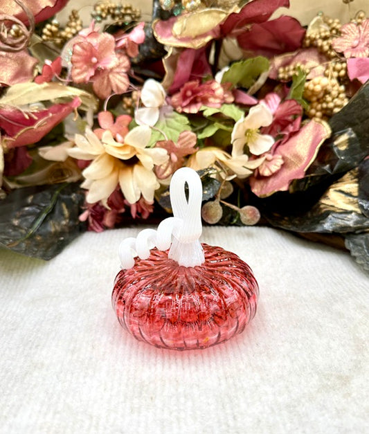 Cole Alexander Rouge Pink Spotted Pumpkin - Mini