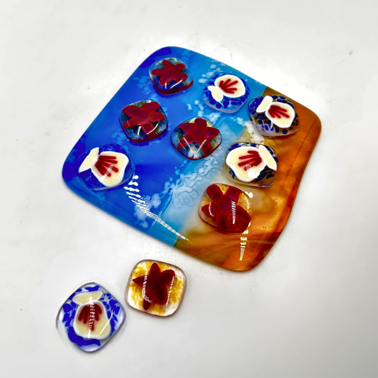 Beach Tic-Tac-Toe Board Fusing Workshop