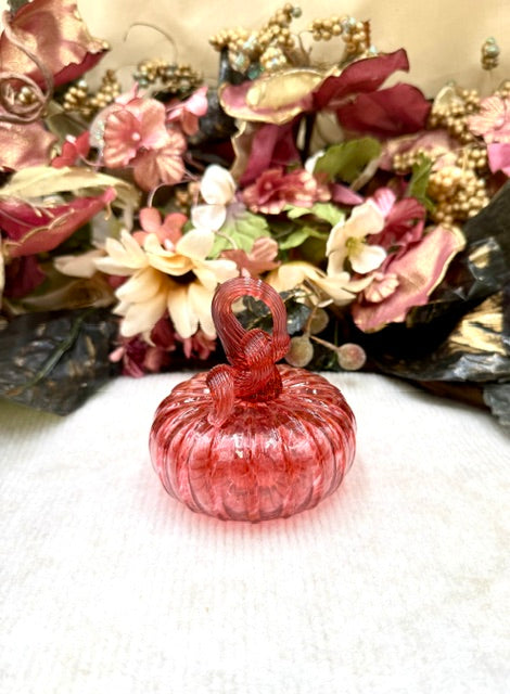 Cole Alexander Dark Pink Spotted Pumpkin - Mini