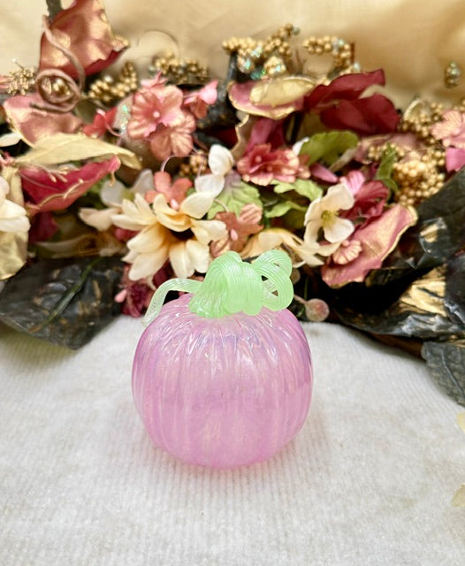 Serenade Glass Light Pink Pumpkin - Small