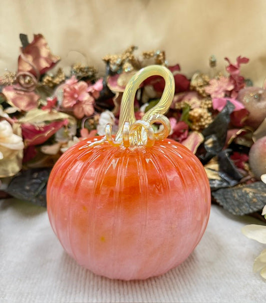 Yukimi Deep Orange and Light Pink Pumpkin - Large