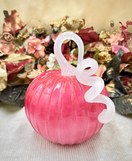 Yukimi Matsumoto Dark Pink and Orange Speckled Pumpkin - Large