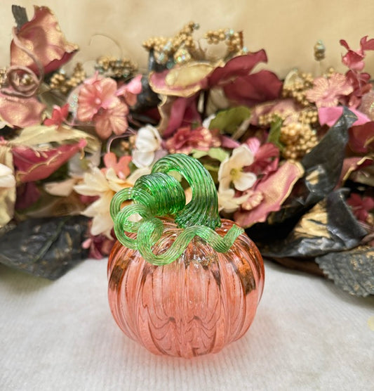 Serenade Glass Light Orange/Pink Pumpkin - Small