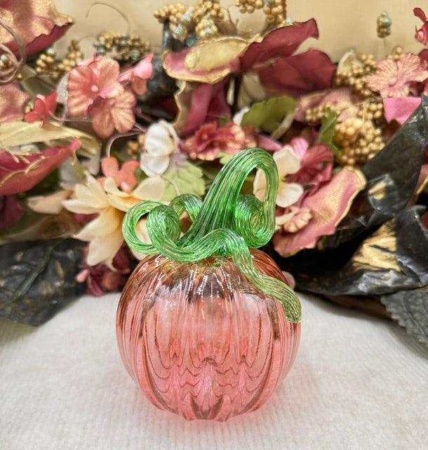 Serenade Glass Light Orange/Pink Pumpkin - Small