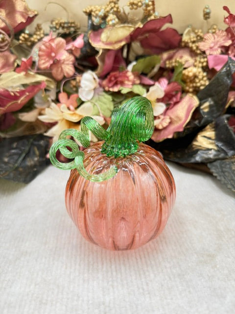 Serenade Glass Light Orange/Pink Pumpkin - Small
