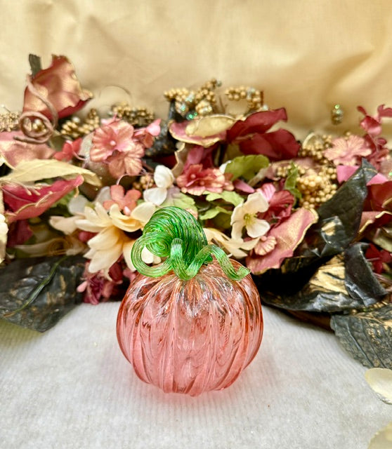Serenade Glass Light Orange/Pink Pumpkin - Small