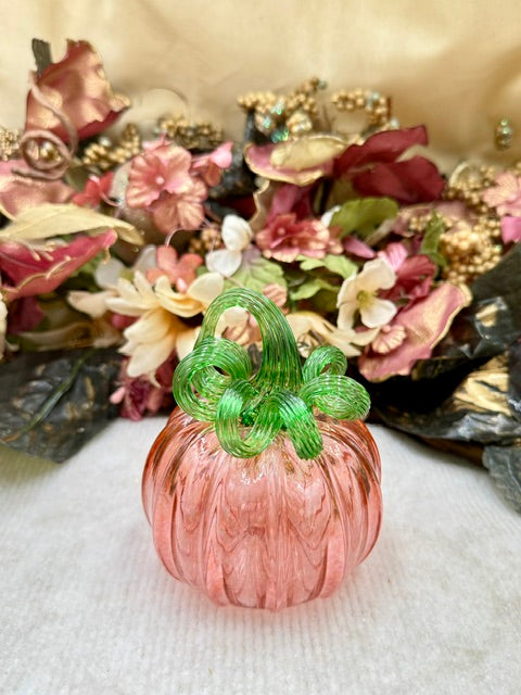 Serenade Glass Light Orange/Pink Pumpkin - Small