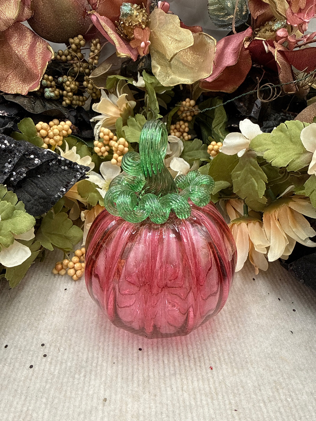 Belleau Rogue Pink and Green Pumpkin - Medium