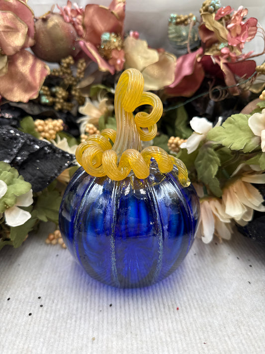 Belleau Cobalt Pumpkin - Large