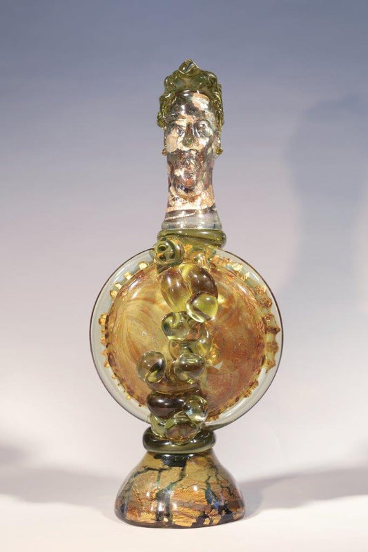 Handcrafted Glass Sculpture "Circular Regeneration" by Richard Jolley