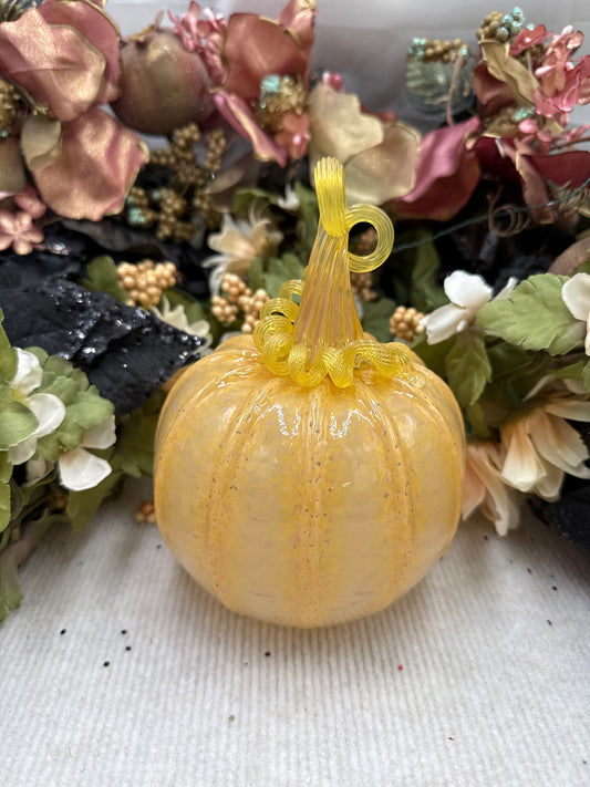Belleau Bright Opaque Yellow Pumpkin - Large