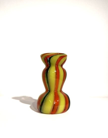 Fritz Glass Mini Vase - Yellow, Orange and Green