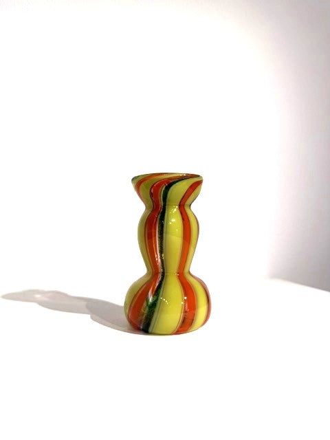 Fritz Glass Mini Vase - Yellow, Orange and Green