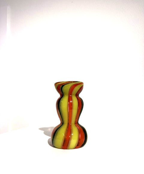 Fritz Glass Mini Vase - Yellow, Orange and Green