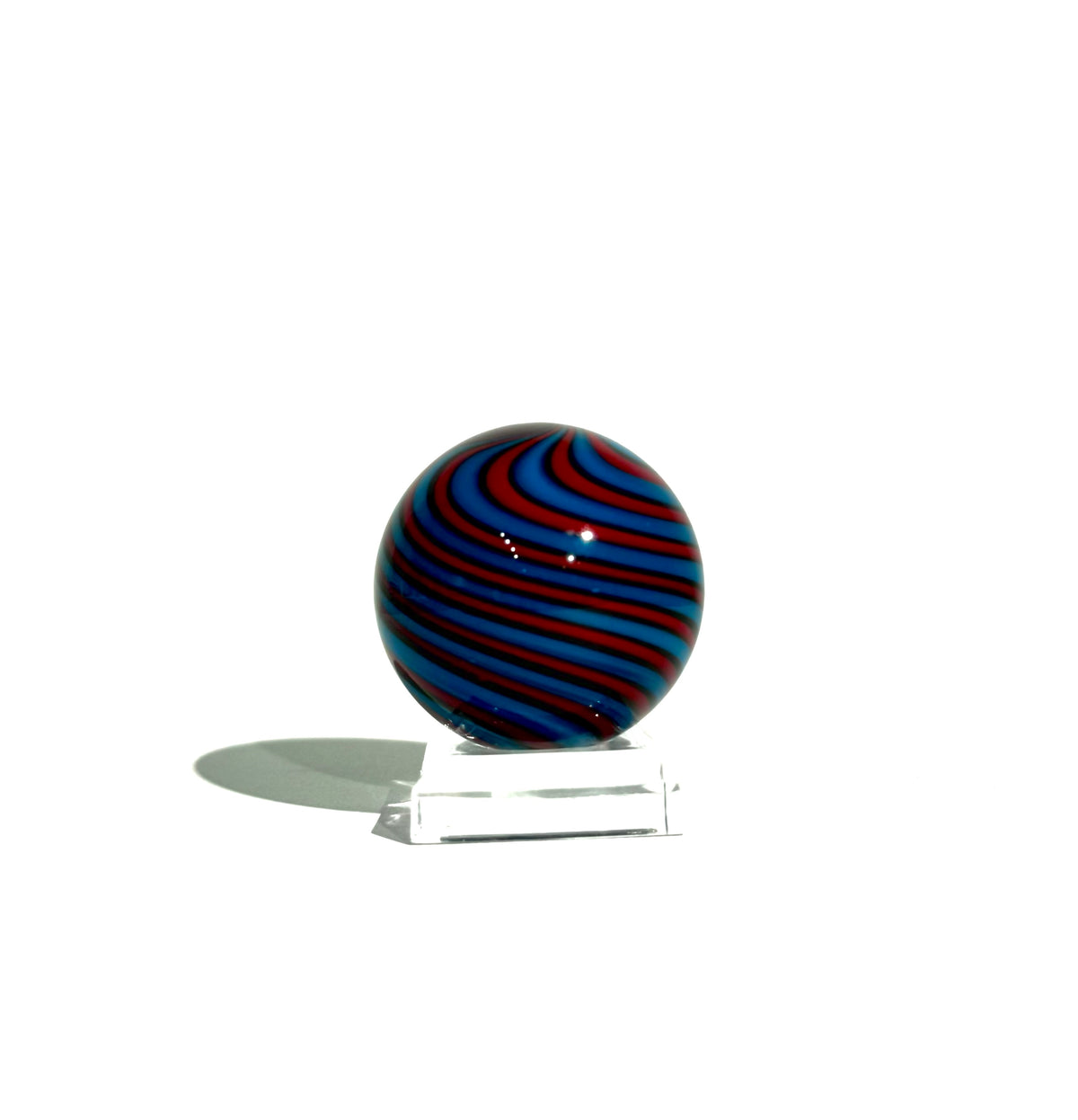 Fritz Glass Regular Stock Marble - Blue and Red