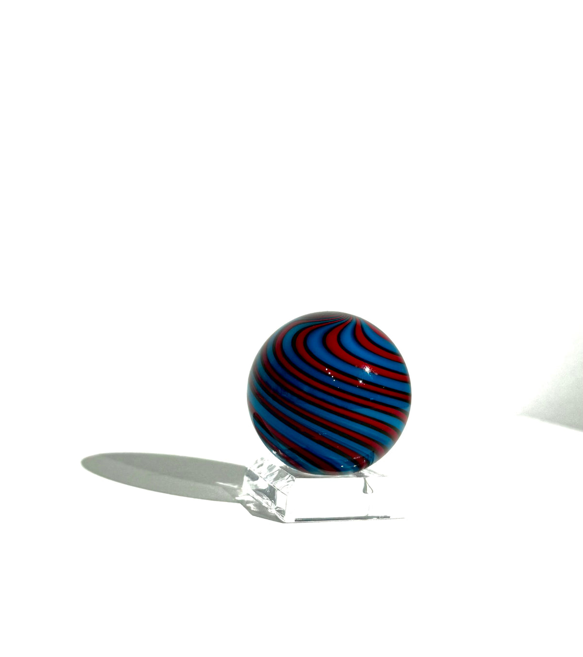 Fritz Glass Regular Stock Marble - Blue and Red