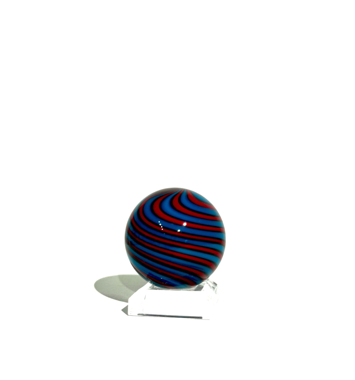 Fritz Glass Regular Stock Marble - Blue and Red