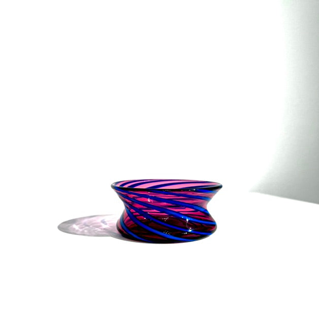 Fritz Glass Regular Salt - Magenta, Dark Blue and Light Blue