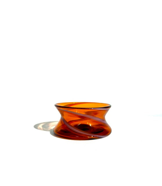 Fritz Glass Regular Salt - Orange and Peach