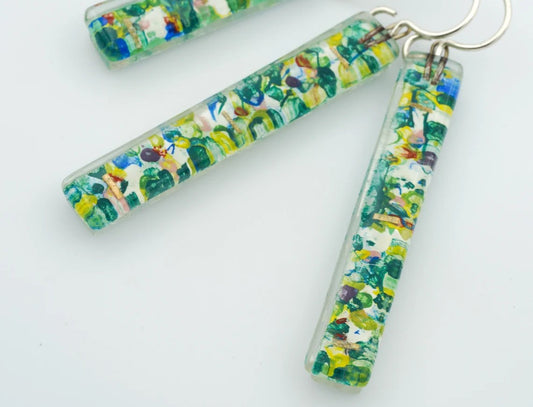 MOMO Glassworks Nenuphar Bar Earrings - Large