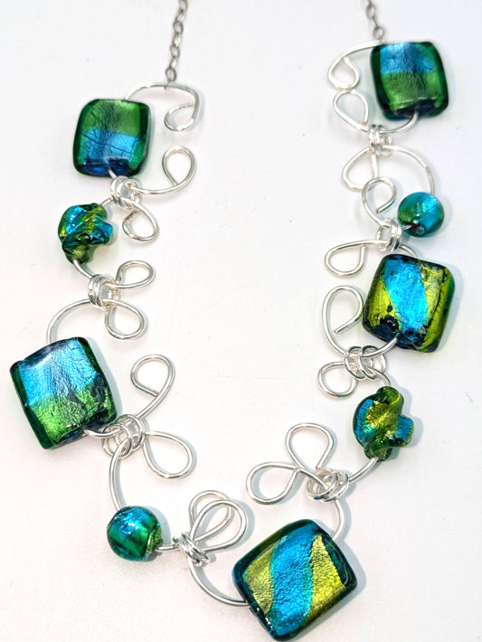 Iridescent Statement Necklace