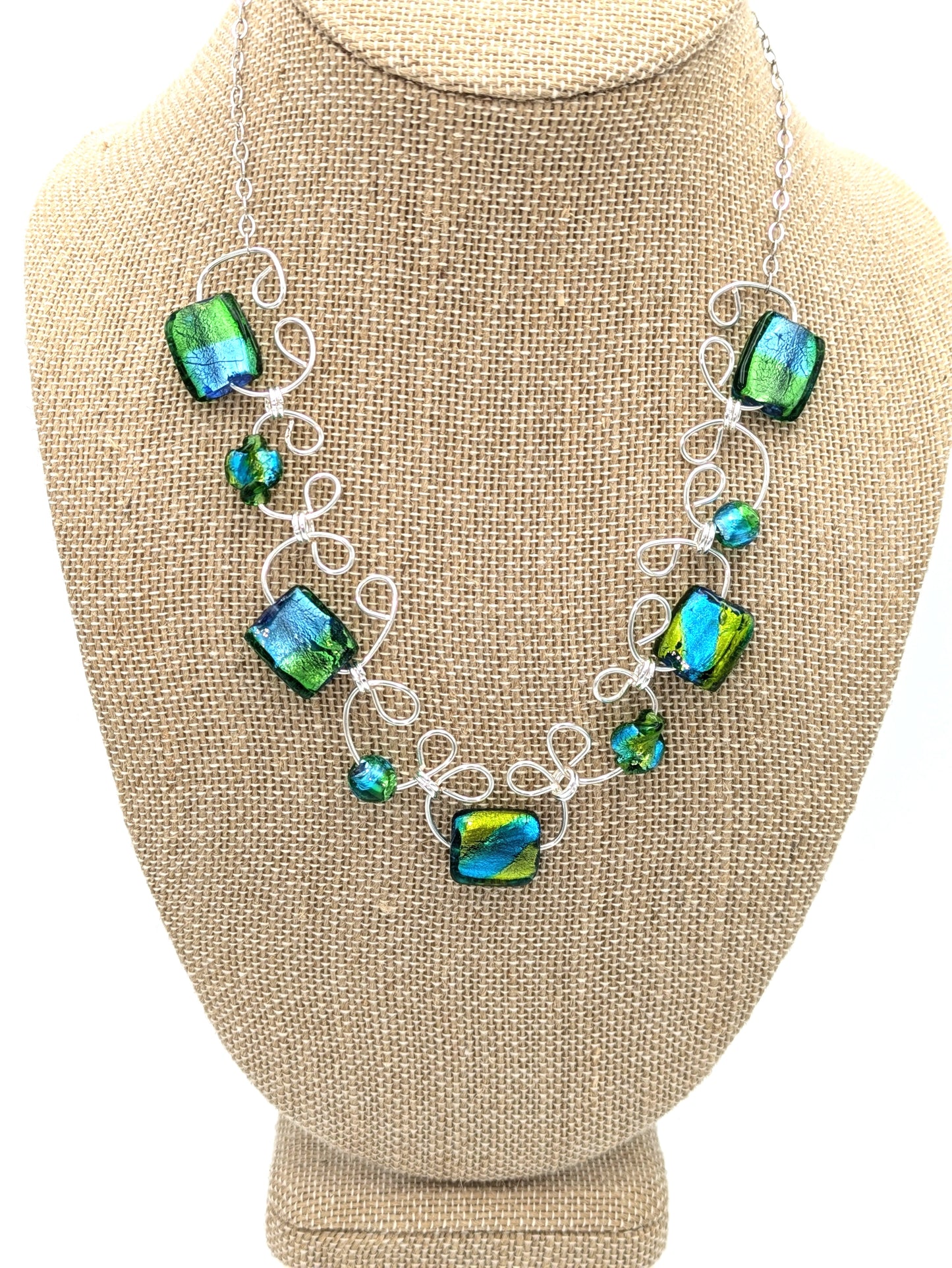 Iridescent Statement Necklace