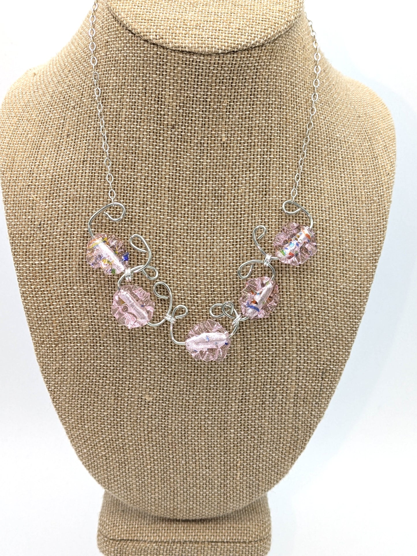 Pretty in Pink Statement Necklace