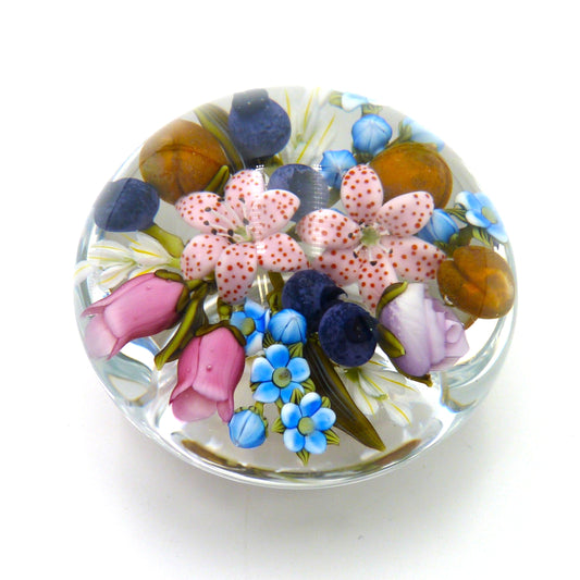 Large Floral Paperweight