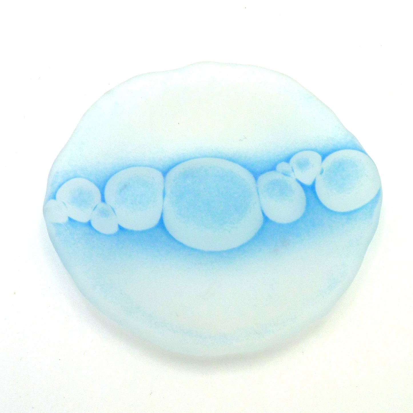Small Round Bubble Dish Blue
