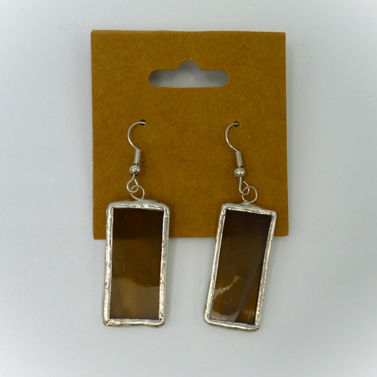 Padula Earrings Rectangle Tan