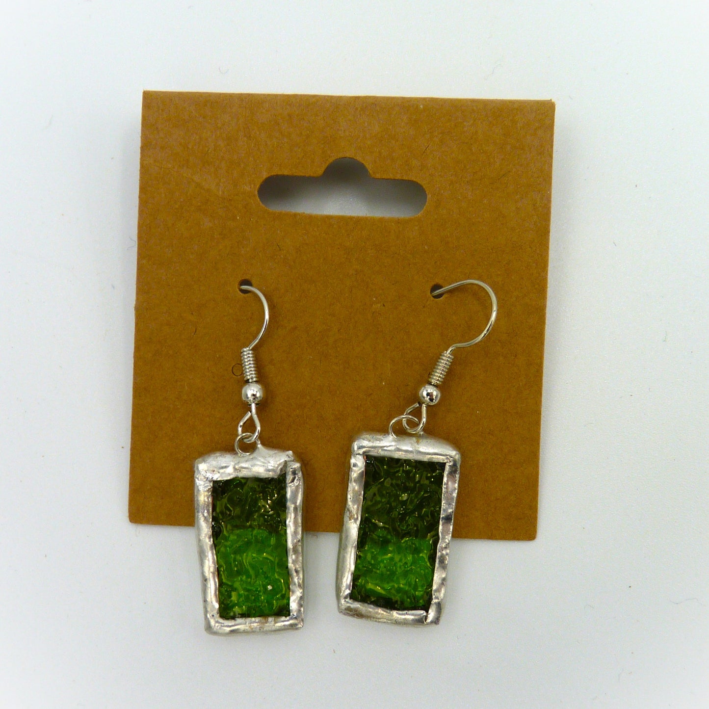 Padula Earrings Rectangle Emerald
