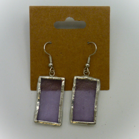 Padula Earrings Rectangle Purple