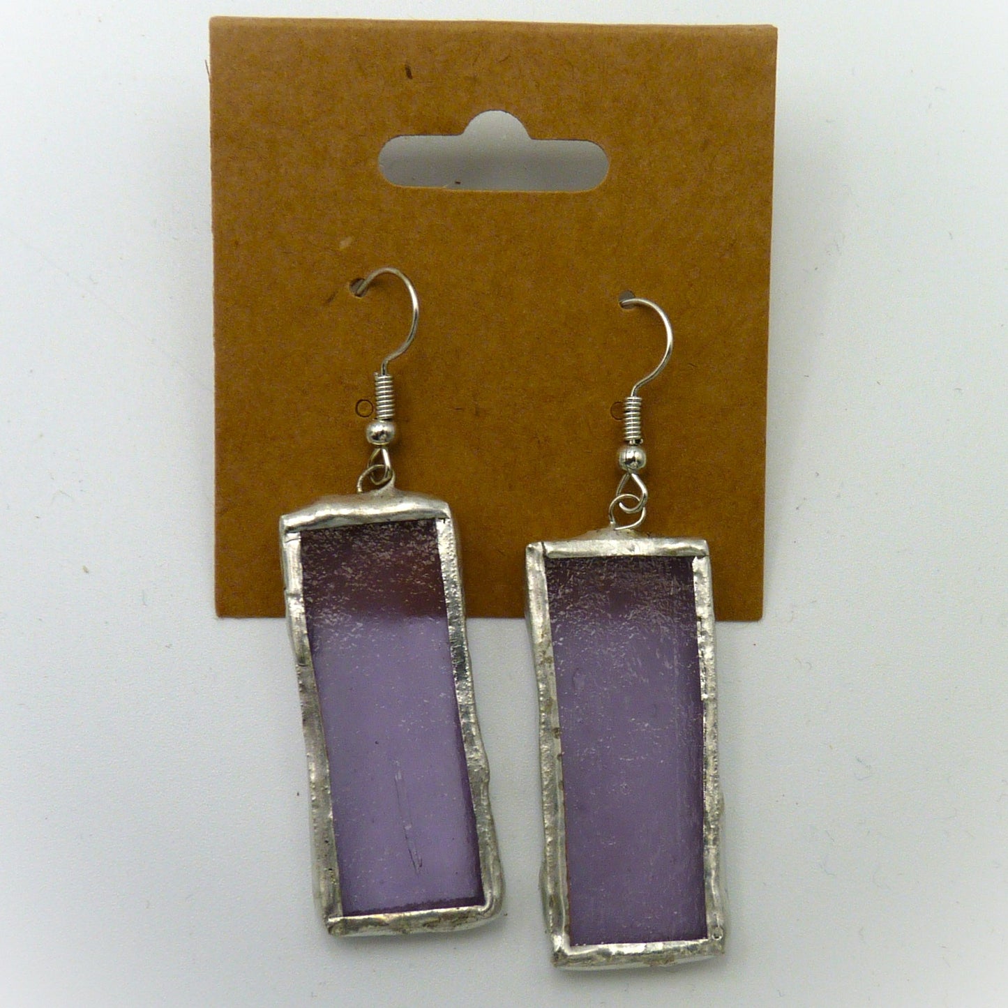 Padula Earrings Long Rectangle Purple