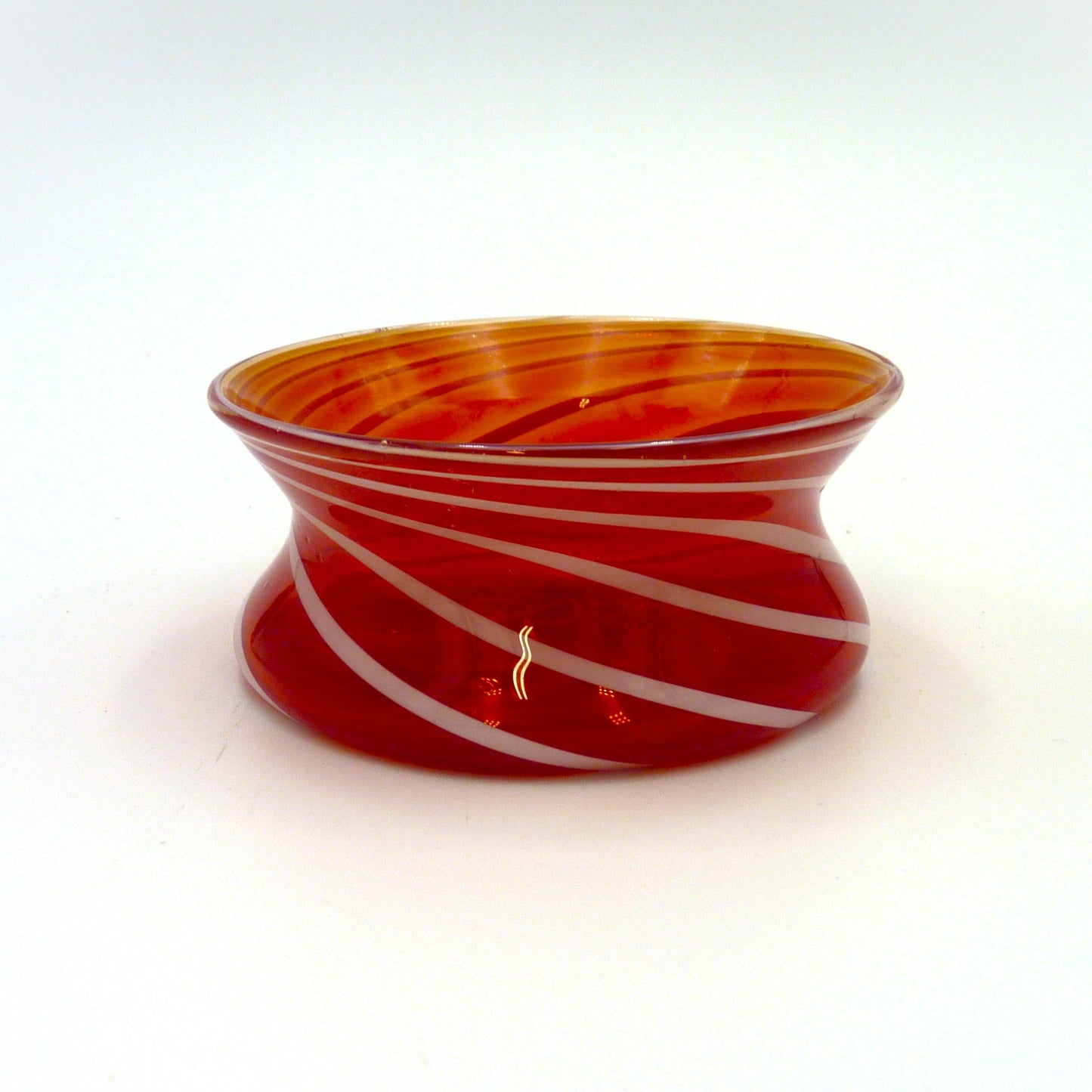 Salt Dish Red and White