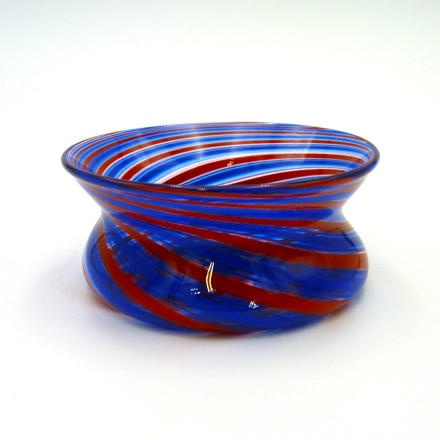 Salt Dish Blue and Red