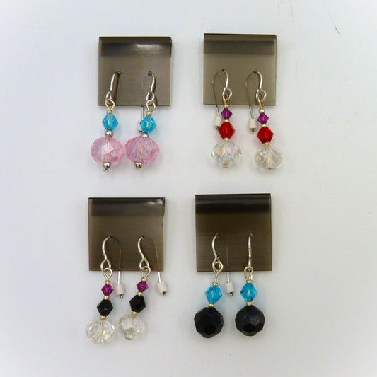 Lin Small Crystal Earrings