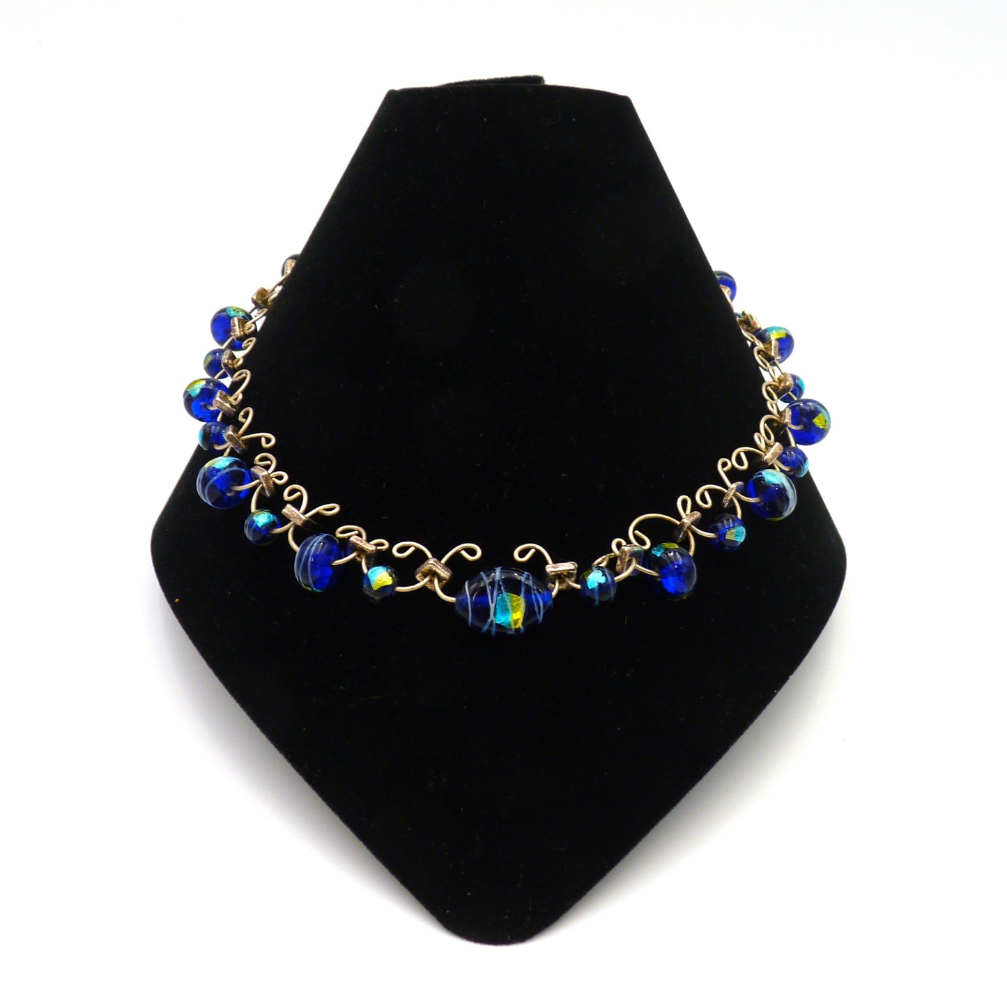 Dale Pilling Necklace Metallic Drk Blue