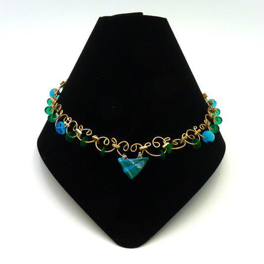 Dale Pilling Necklace Green/Blue