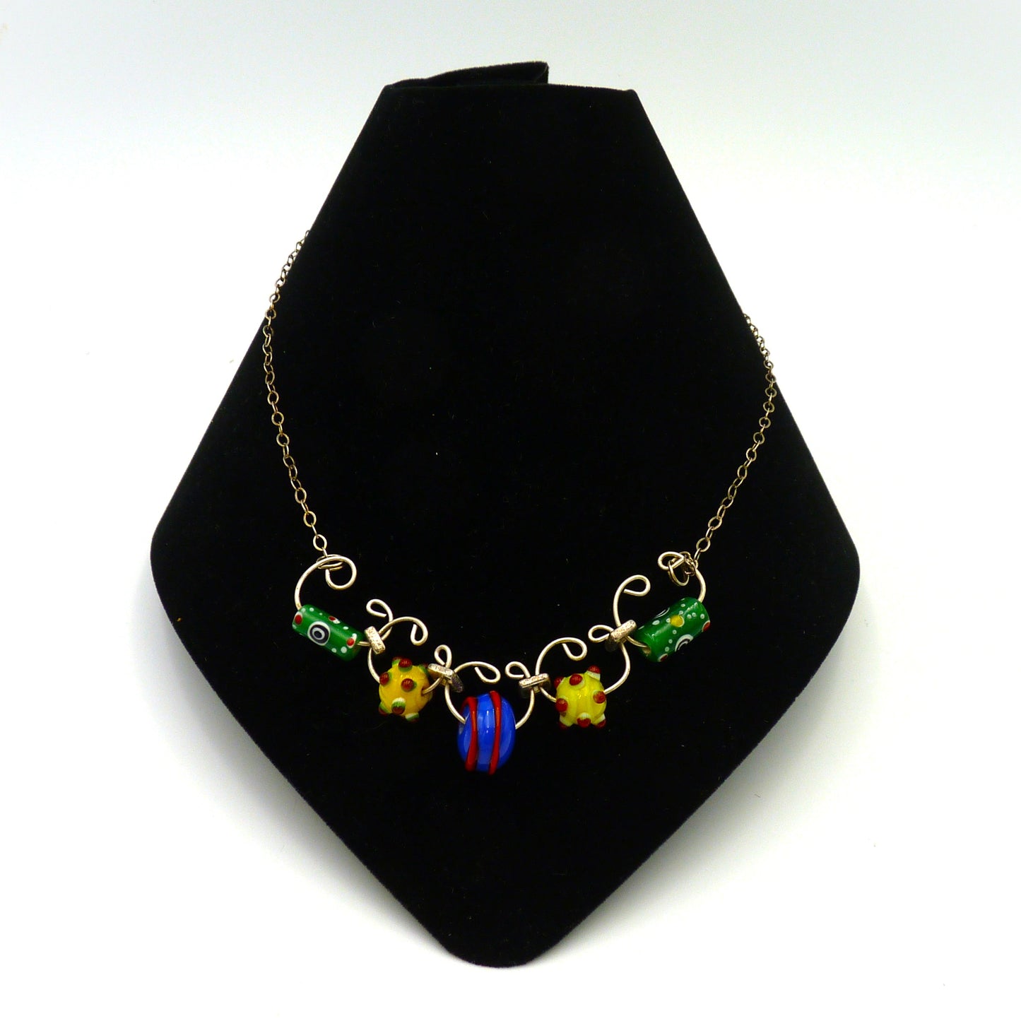 Dale Pilling Necklace Yellow/Blue/Green