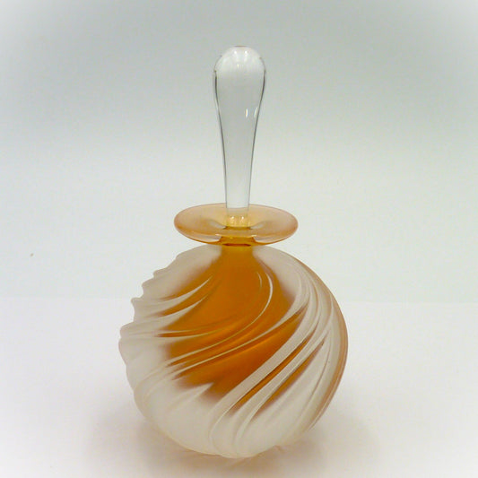 Perfume Bottle Orange Swirl