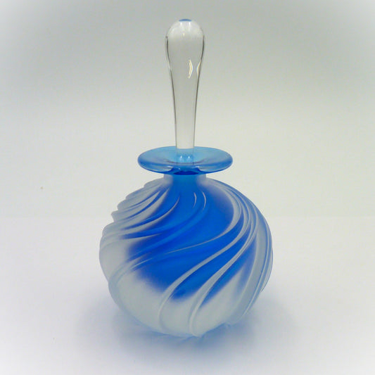 Perfume Bottle Blue Swirl