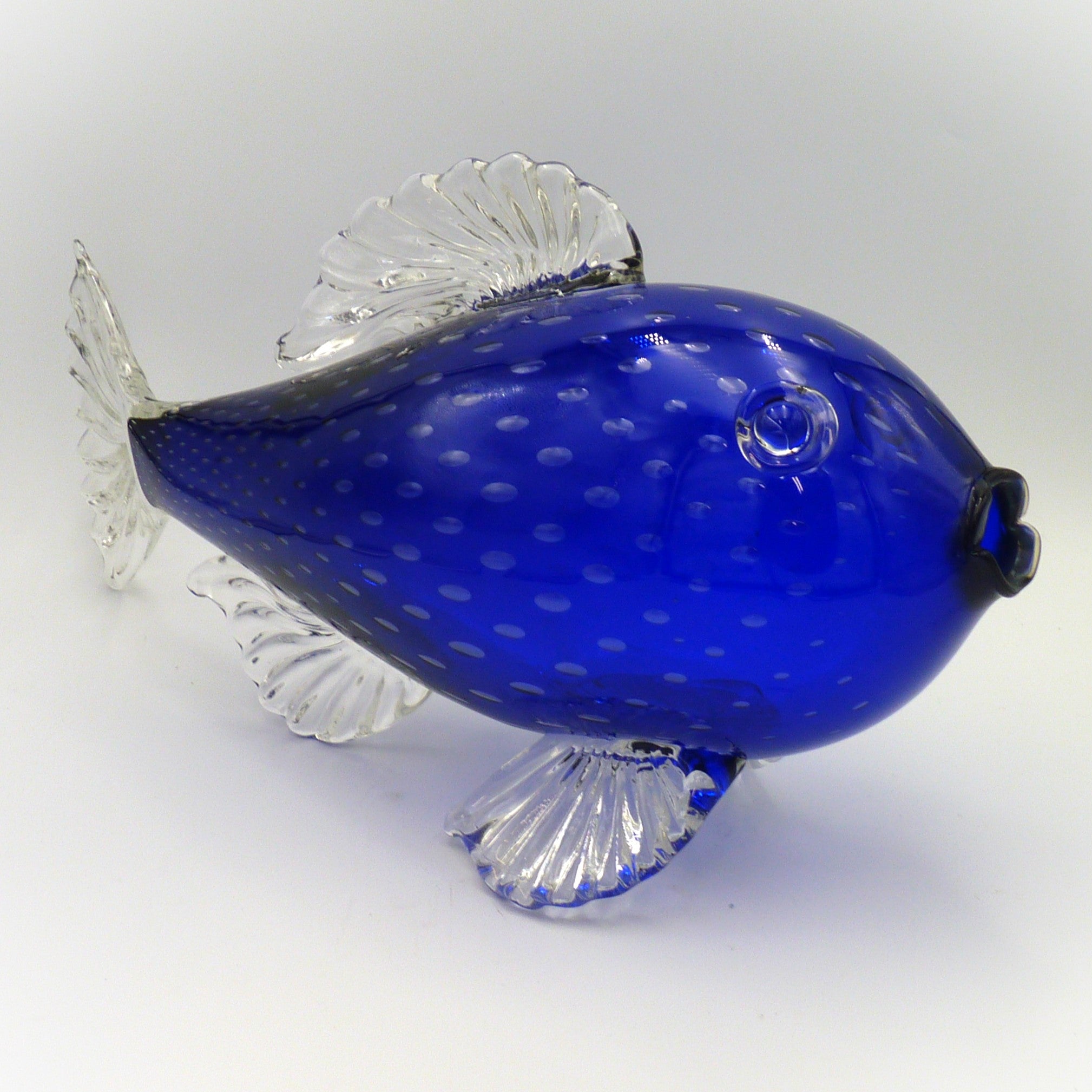 Belleau Fish Bubble Blue – Sandwich Glass Museum