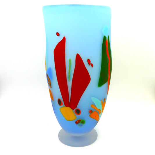 Handcrafted Glass Bourne Vase by Belleau