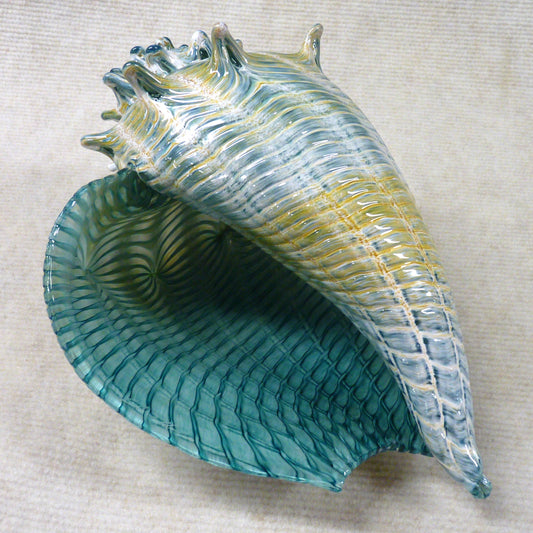 Optic Conch Green -Silkwood Glass-