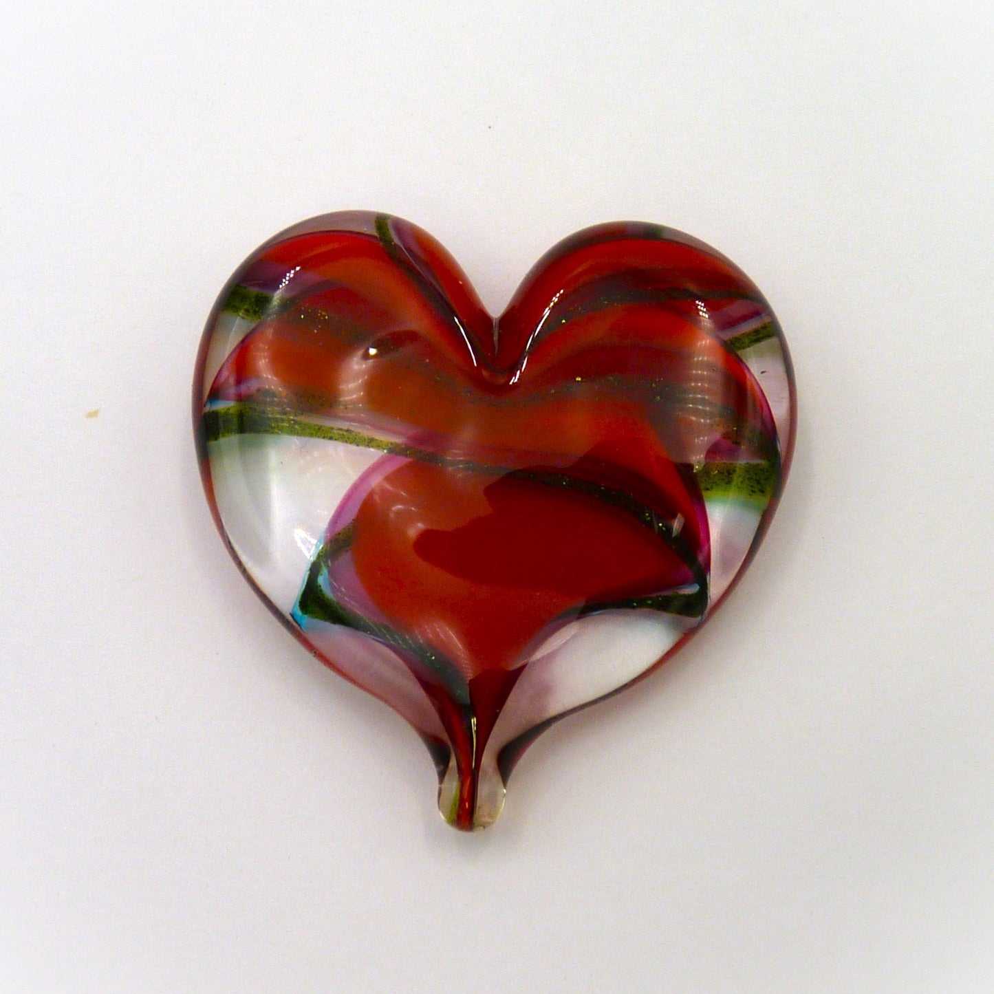 Fritz Heart Small Green/Red